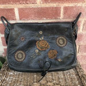 Bonini Leather Shoulder Bag - handmade in Italy